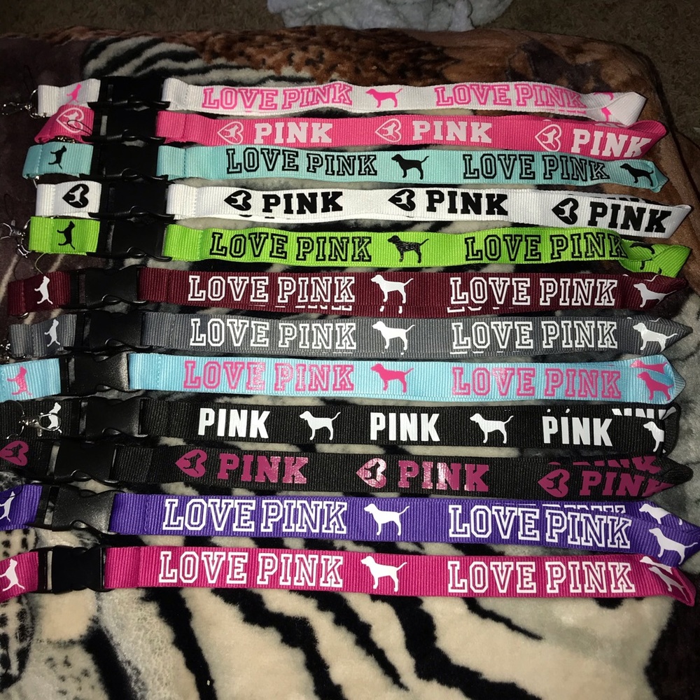 Vs pink lanyards